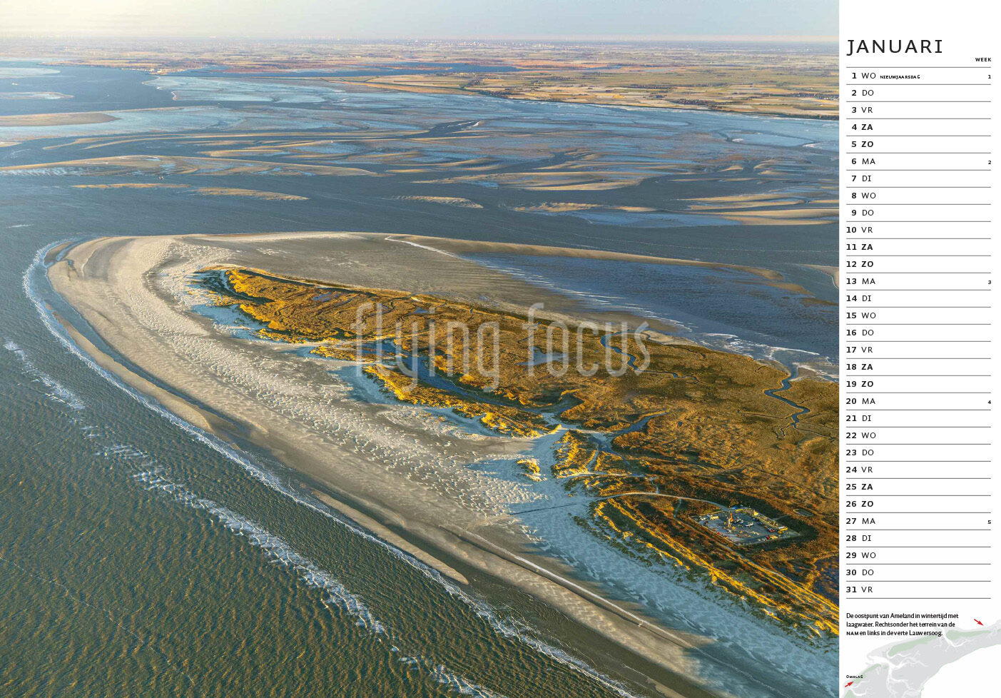 Dutch wetlands calendar 2025 Flying Focus