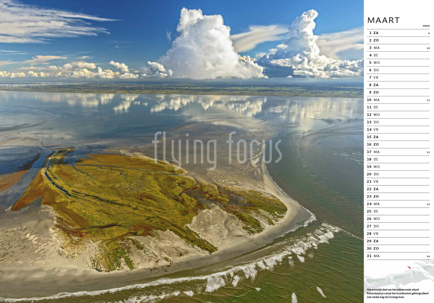 Dutch wetlands calendar 2025 Flying Focus